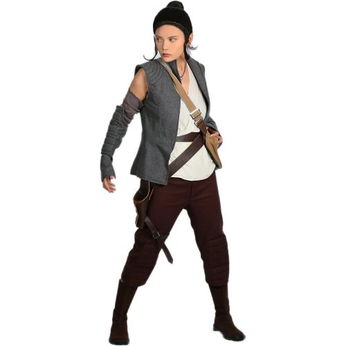  Xcoser Deluxe Womens Rey Costume & Belt & Bag Outfit for Halloween Cosplay