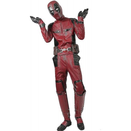  Xcoser xcoser Dead Cosplay Pool Wade Costume PU Outfit Helmet Belt Boots Adult