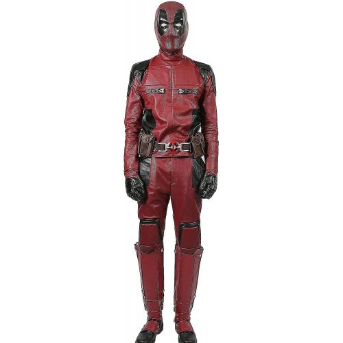  Xcoser xcoser Dead Cosplay Pool Wade Costume PU Outfit Helmet Belt Boots Adult