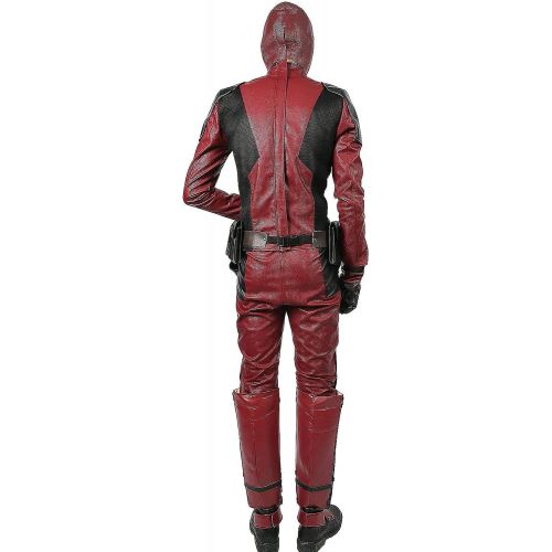  Xcoser xcoser Dead Cosplay Pool Wade Costume PU Outfit Helmet Belt Boots Adult