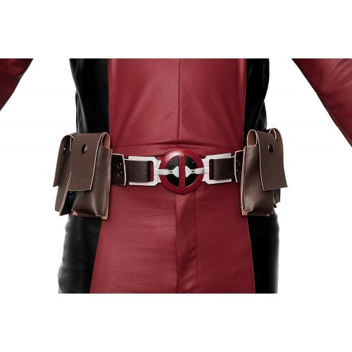  Xcoser xcoser Dead Cosplay Pool Wade Costume PU Outfit Helmet Belt Boots Adult