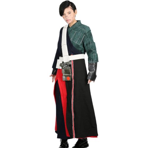  Xcostume Chirrut Imwe Cosplay Costume Outfit with Props for Mens Halloween