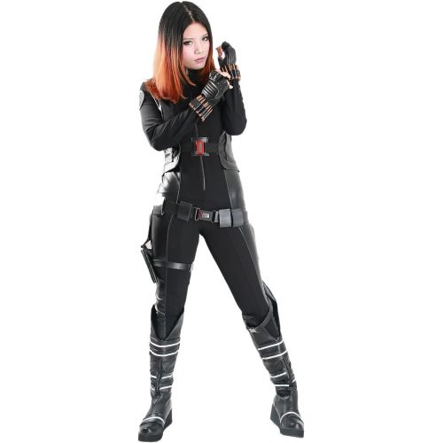  Xcostume Version Women Black Widow Costume for Infinity War Jumpsuit Cosplay