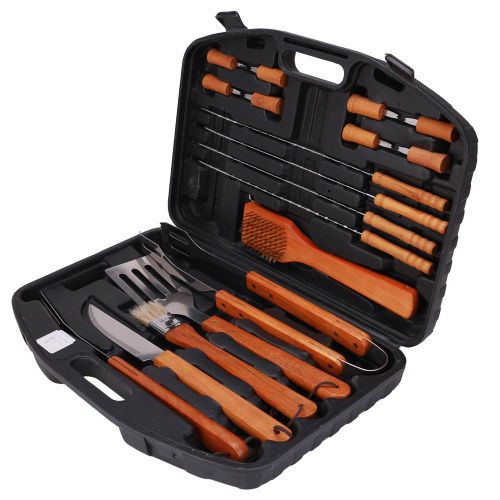 Xena 18 PIECE BBQ Tools Set Kit Case Stainless Steel Grill Cooking Outdoor Utensils Professional Grilling Accessories for the Expert, Complete Outdoor Kit