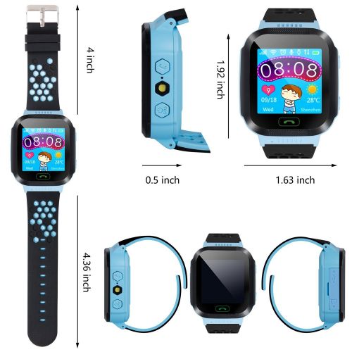  Xenzy Smart Watch Kids GPS Tracker Watch - Kids Smartwatch Phone for Boys Girls 1.55 Touch Screen SOS Anti-Lost Activity Sport Wearable Digital Watch with Game Camera 2019 New Year Chris