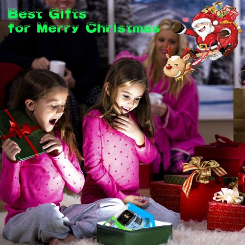  Xenzy Smart Watch Kids GPS Tracker Watch - Kids Smartwatch Phone for Boys Girls 1.55 Touch Screen SOS Anti-Lost Activity Sport Wearable Digital Watch with Game Camera 2019 New Year Chris