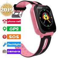 Xenzy Kids Smart Phone Watch Girls Boys 1.5 Touch HD GPS Tracker with 2 Way Call SOS Camera Flashlight Alarm Fitness Tracker Christmas New Year Party Electronic Learning Toy Birthday Gif