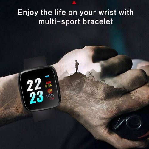  Xenzy Men Smart Watch for Women Waterproof Touchscreen Activity Fitness Tracker with Heart Rate Blood Pressure/Oxygen Calorie Pedometer Sleep Monitor Sport Wristband