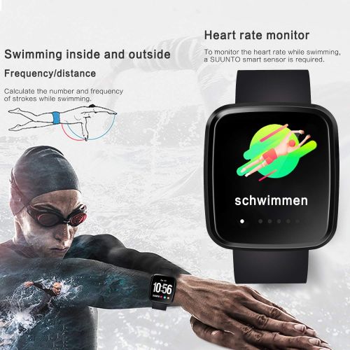  Xenzy Men Smart Watch for Women Waterproof Touchscreen Activity Fitness Tracker with Heart Rate Blood Pressure/Oxygen Calorie Pedometer Sleep Monitor Sport Wristband