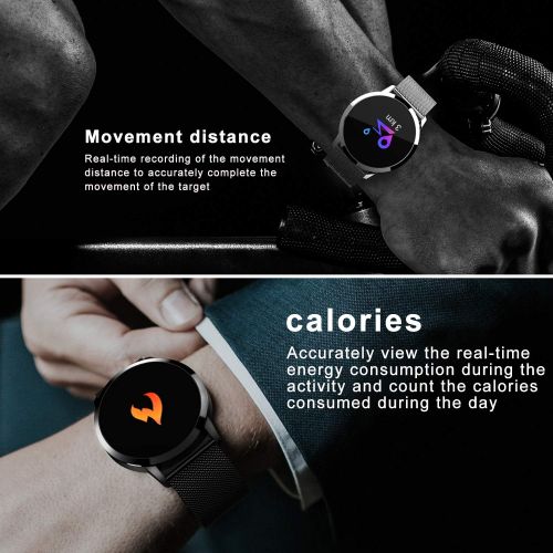  Xenzy 1.4 IPS Smart Watch for Women, Fitness Activity Tracker Waterproof with Heart Rate Blood Pressure Monitor - Color Touchscreen Sports Watch Calories Pedometer for Android/iOS Best