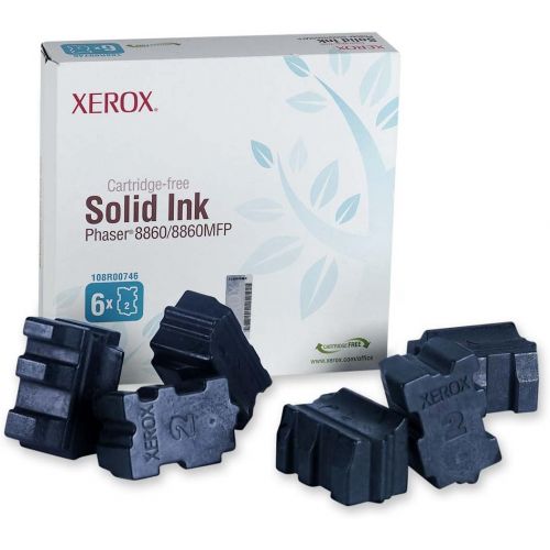  Genuine Xerox Black Solid Ink Sticks for the Xerox Phaser 88608860MFP (6 pcsBox), 108R00749