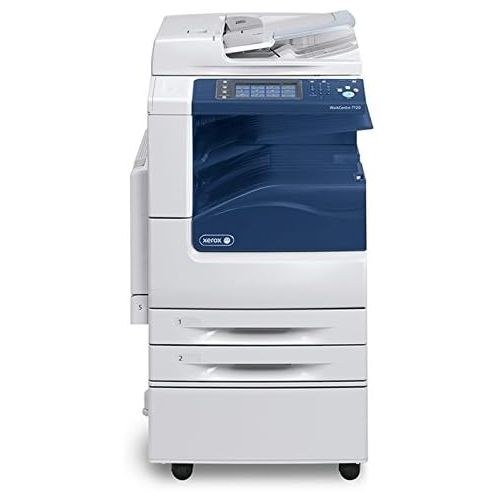  Xerox WorkCentre 7120 Tabloid-size Color Laser Multifunction Copier - 20 ppm, Copy, Print, Scan, Auto Duplex, 2 Trays, Stand