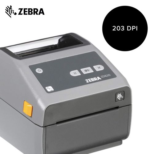  Xerox Zebra - ZD620d Direct Thermal Desktop Printer for Labels and Barcodes - Print Width 4 in - 203 dpi - Interface: Ethernet, Serial, USB - ZD62042-D01F00EZ