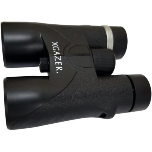  Xgazer Optics HD 10X42 Professional Binoculars - High Power Travel, Hunting, Fishing, Safari, Bird Watching Binoculars - Long Range, Eye-Relief Binoculars w/Neck Strap, Cleaning Cl