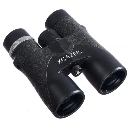  Xgazer Optics HD 10X42 Professional Binoculars - High Power Travel, Hunting, Fishing, Safari, Bird Watching Binoculars - Long Range, Eye-Relief Binoculars w/Neck Strap, Cleaning Cl