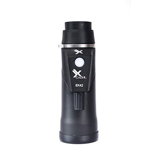  Xgazer Optics 8x42 Compass & Rangefinder Monocular Telescope |Waterproof & Compact with Retractable Eyepiece|Night & Day Zoom Scope Gear for Hunting, Bird Watching, Hiking, Camping