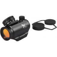 Xgazer Optics Red Dot Sight Riflescope 1 x 25mm, Waterproof, Fogproof & Shockproof, Amber-Bright Lens, Faster Target Acquisition For Hunting, Accuracy & Effectiveness For Rifles, H