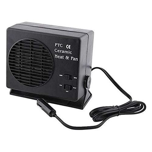  xhope 300w DC 12v Ceramic Heater and Fan,Car Heater and Car Fans Fast Heating Warmer Defroster Demister