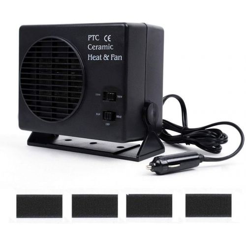  xhope 300w DC 12v Ceramic Heater and Fan,Car Heater and Car Fans Fast Heating Warmer Defroster Demister