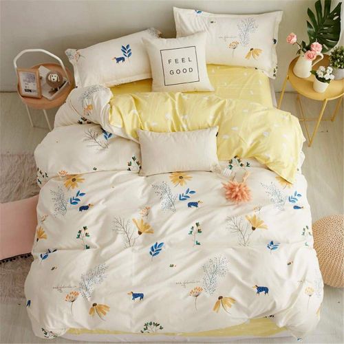  XiXiLi 3 Pieces Bedding Sets Full/Queen 100% Cotton,Premium Reversible Teen Seaworld Duvet Cover Set Queen for Boys Girls Adults Zipper Closure,Soft,Breathable,No Comforter