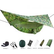 Xiangban VigourLife Portable Camping Hammock 2 Person Mosquito Net Hammo Rain Fly Ultralight
