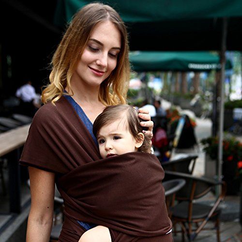  Xiangtat Baby Wrap Carrier Comfortable Infant Wrap Natural Cotton Hip Seat Baby Sling Carrier Backpack Pouch for Postpartum Newborn Birth to 35Lbs (Yellow)