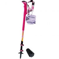 Xianxian88 Nordic Walking Hiking Pole - Comfortable Long Handle Carbon Fiber Trekking Poles, Ultra-Light Retractable Skid Hiking Sticks, Camping, Hiking, Walking,Pink