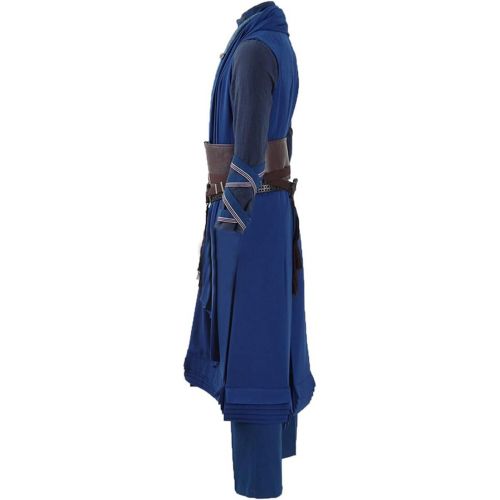  Xiao Maomi Mens Dr Cosplay Costume Blue Strange Robe Full Set