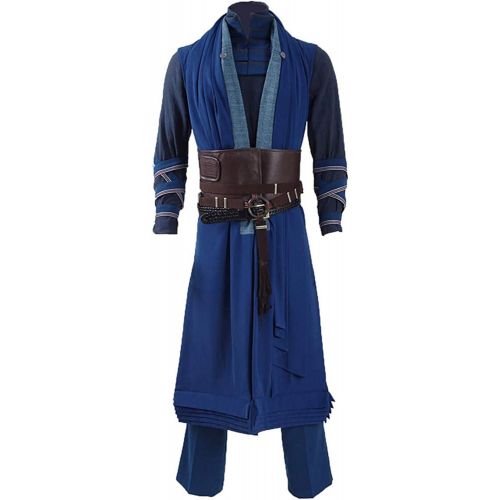  Xiao Maomi Mens Dr Cosplay Costume Blue Strange Robe Full Set