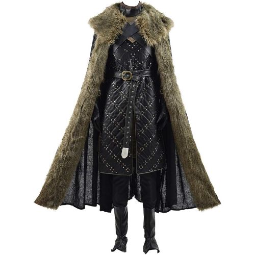  Xiao Maomi Jon Snow Cool Cosplay Costume PU Armour Halloween Outfits