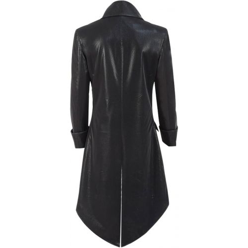  Xiao Maomi Men Boys Kids Tailcoat Steampunk Long Coat Jacket Formal Gothic Cosplay Costumes Victorian Rocker Themed Party