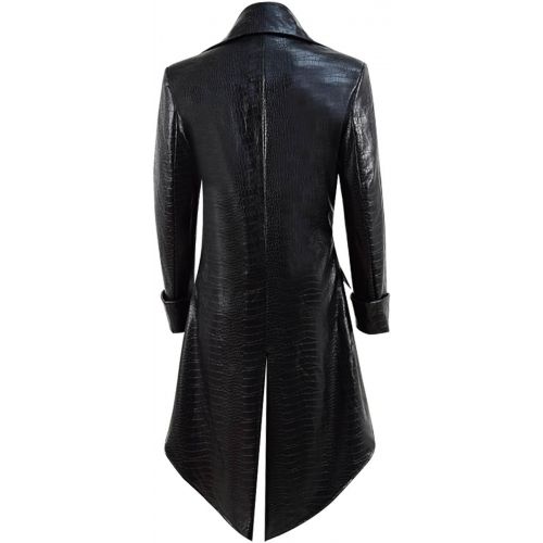  Xiao Maomi Men Boys Kids Tailcoat Steampunk Long Coat Jacket Formal Gothic Cosplay Costumes Victorian Rocker Themed Party