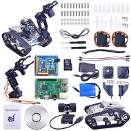XiaoR Geek WiFi Manipulator Smart Robot car kit for Raspberry Pi,Tank Chassis FPV Camera Programable Robotics Vehicle Kit with 8Gb TF Card by iOS Android PC Controlled