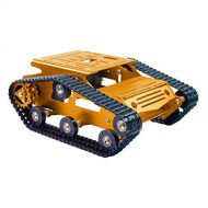 XiaoR Geek Smart Robot Car Tank Chassis Kit Aluminum Alloy Big Platform with 2WD Motors for Arduino/Raspberry Pi DIY Remote Control Robot Car Toys - Free Tools
