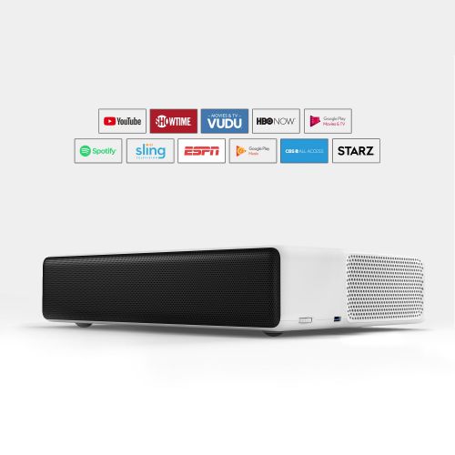 샤오미 Xiaomi Mi Laser Ultra-Short Throw Projector 150 inch, Built-In Android TV, Google Assistant, Dolby Stereo Speakers