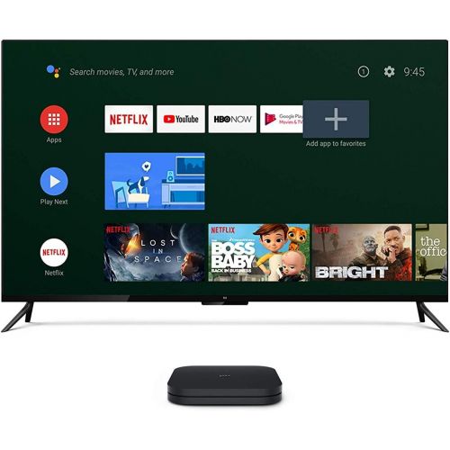 샤오미 [아마존베스트]Xiaomi Mi Box S Android TV with Google Assistant Remote Streaming Media Player - Chromecast Built-in - 4K HDR - Wi-Fi - 8 GB - Black