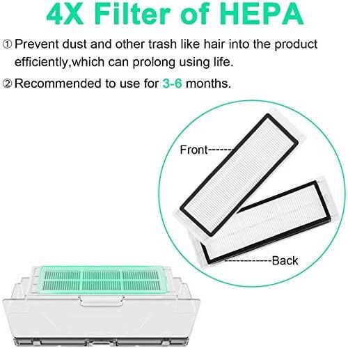 샤오미 [아마존베스트]Xiaomi Mi Robot Vacuum Cleaner Replacement Dust Container HEPA Filter (Pack of 2)