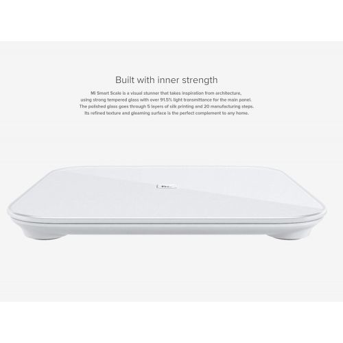 샤오미 Xiaomi Smart Scale Bluetooth Digital Weight Scale - White
