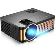 XIAOYA Mini Projector HD 720P with HiFi Speaker, 4000 Lumens Movie Projector Support 1080P Home Theater Projector,Compatible with HDMI, SD, AV, VGA, USB