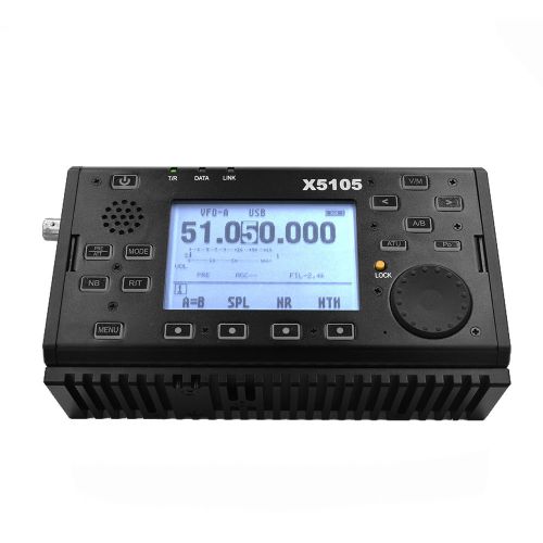  Xiegu X5105 QRP HF Transceiver Amateur Ham Radio VOX SSB CW AM FM RTTY PSK 0.5-30MHz 50-54MHz 5W with USB Cable (2019 Upgraded Version)