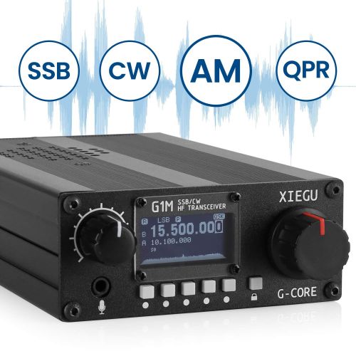  Xiegu G1M G-Core Portable SDR HF Transceiver QRP Quad Band Short-Wave 5W SSB CW AM 0.5-30MHz Mobile Radio Amateur Ham