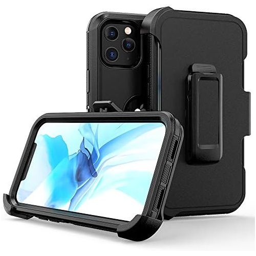  [아마존베스트]xihaiying Armor Case Compatible with iPhone 12 Pro Max Case,Heavy Duty Hard Shockproof Armor Protector Case Cover with Belt Clip Holster for Apple iPhone 12 6.7 5G 2020 Phone Case