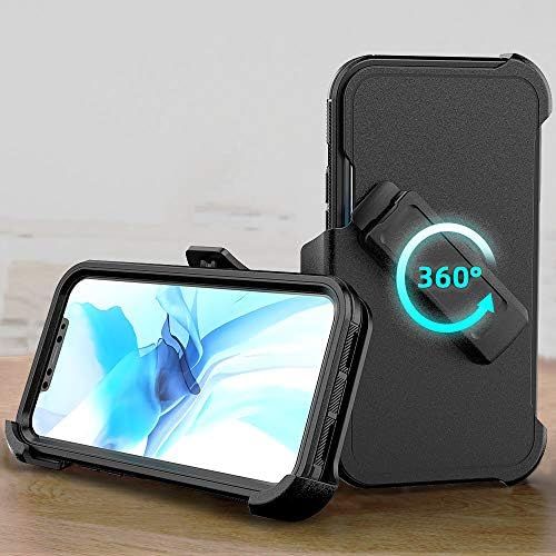  [아마존베스트]xihaiying Armor Case Compatible with iPhone 12 Pro Max Case,Heavy Duty Hard Shockproof Armor Protector Case Cover with Belt Clip Holster for Apple iPhone 12 6.7 5G 2020 Phone Case