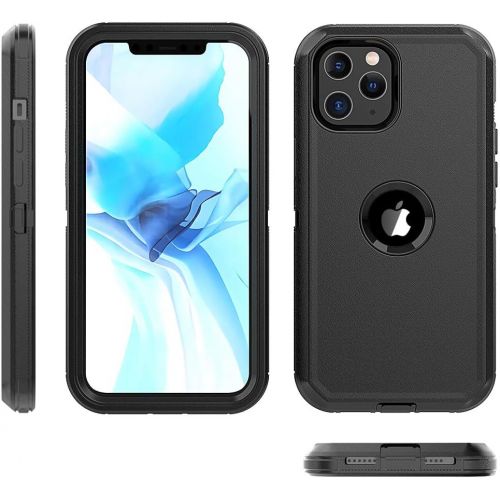  [아마존베스트]xihaiying Armor Case Compatible with iPhone 12 Pro Max Case,Heavy Duty Hard Shockproof Armor Protector Case Cover with Belt Clip Holster for Apple iPhone 12 6.7 5G 2020 Phone Case