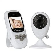 XinSiMan Baby Monitor with Camera and Audio, Infrared Night Vision Digital Camera with Temperature Detection, 2.4 Inch LCD Screen Display Video Baby Kids Monitor with Rechargeable Battery a