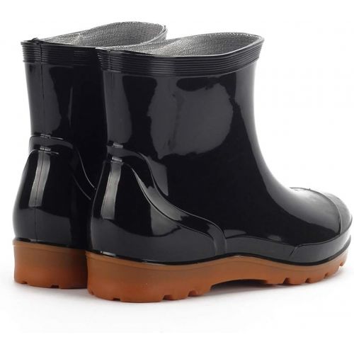  [아마존베스트]Xinantime Mens Rain Boots Mens Short Four-Season Rain/Work Boots (Adults) Men‘s Rubber Waterproof Rain Shoes