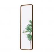 Xing Hua Shop Mirror Solid Wood Mirror Full Body Floor Mirror Home Wall Hanging Fitting Mirror Rectangular Mirror Bedroom Full Body Mirror Wall Mirror (Color : Brown, Size : 120504