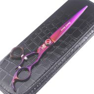 Xinjiahe Professional Hairdressing Scissors- Flying Shears,8-inch Delicate Pet Scissors,Can Be Rotated 360° Using Japanese 440c Material (Including Scissors Bag)