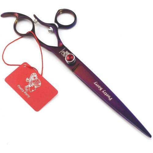  Xinjiahe Professional Hairdressing Scissors- Flying Shears,8-inch Delicate Pet Scissors,Can Be Rotated 360° Using Japanese 440c Material (Including Scissors Bag)