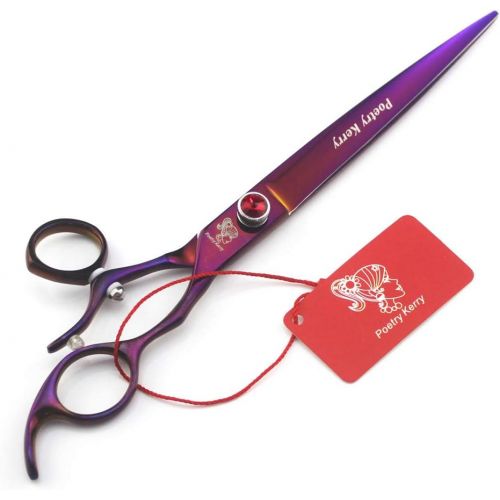  Xinjiahe Professional Hairdressing Scissors- Flying Shears,8-inch Delicate Pet Scissors,Can Be Rotated 360° Using Japanese 440c Material (Including Scissors Bag)